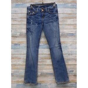 Armani Exchange Low Rise Bootcut‎ Jeans Medium Wash Size 0 Short Vintage